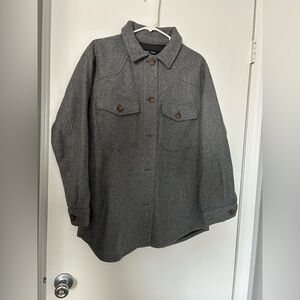Love Tree Charcoal Utility Jacket